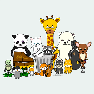 Family portrait of Fluffy Philharmonic